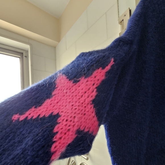 Carla Giannini Star Cardigan Sweater Mohair and Wool - one size - Picture 11 of 16